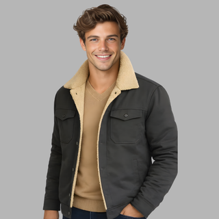 Men's Placket Front Jacket