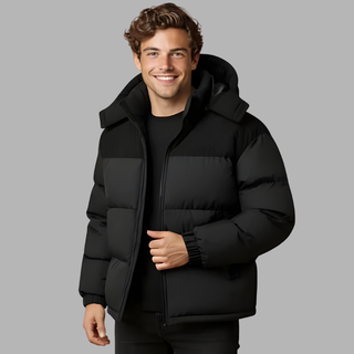 Men's Hooded Quilted Jacket