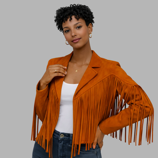 Women's Fringe Suede Jacket