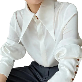 Women's collared button down shirt