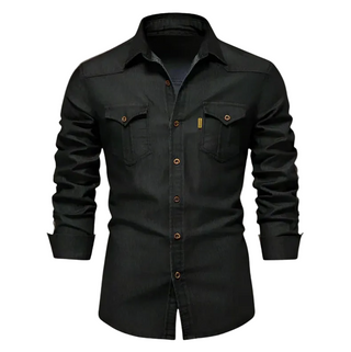 Men's Flap Pocket Button Shirt