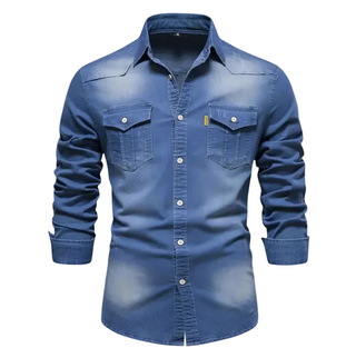 Men's Flap Pocket Button Shirt