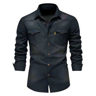 Men's Flap Pocket Button Shirt