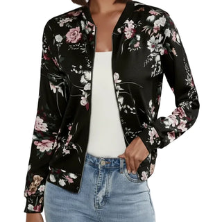 Floral Bomber Jacket