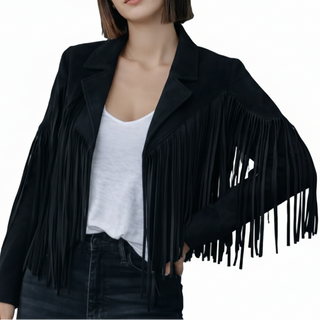 Women's Fringe Suede Jacket