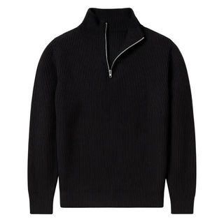 Men's High Neck Zipper Sweater