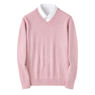 Men's Layered V Neck Sweater