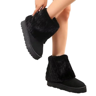 Women's Plush Collar Boot
