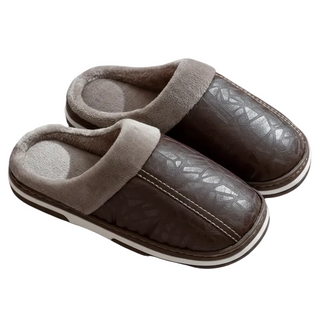 Men's Plush Trim Slippers