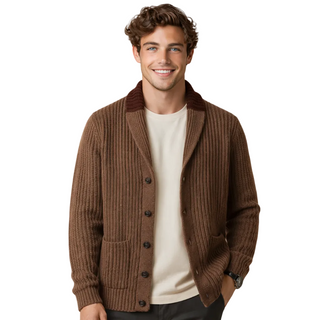 Men's Ribbed Cardigan
