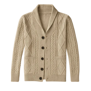 Men's Shawl Collar Cardigan