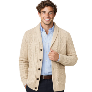 Men's Shawl Collar Cardigan