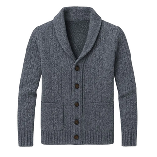 Men's Shawl Collar Cardigan