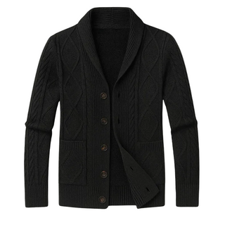 Men's Shawl Collar Cardigan