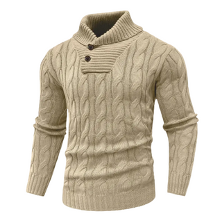 Men's Shawl Neck Sweater