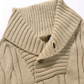 Men's Shawl Neck Sweater