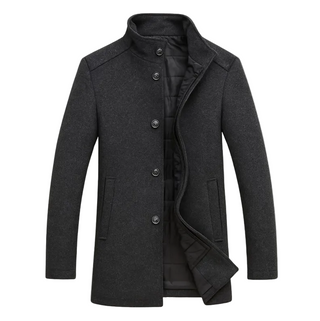 Men's Stand Neck Overcoat