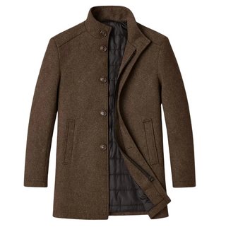 Men's Stand Neck Overcoat