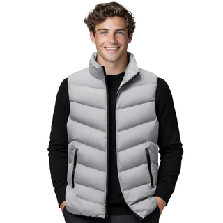 Men's Textured Zip Vest