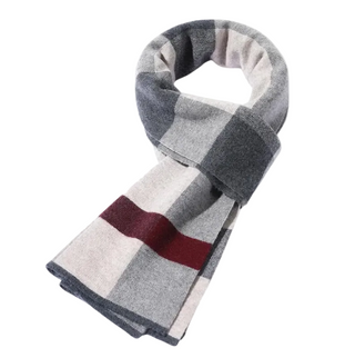 Men's Grid Scarf