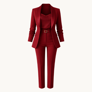 Three-Piece Blazer, Top and Trousers Set