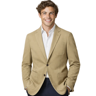 Men's Topstitched Blazer