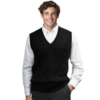 Men's V-Neck Knit Vest