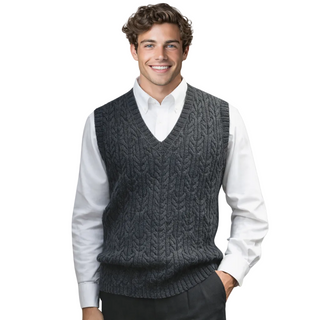 Men's V-Neck Knit Vest