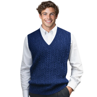 Men's V-Neck Knit Vest