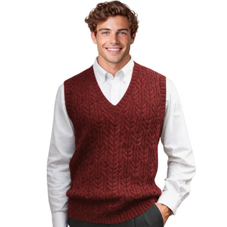 Men's V-Neck Knit Vest